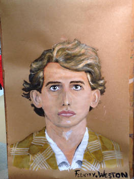 Portrait painting of a young man