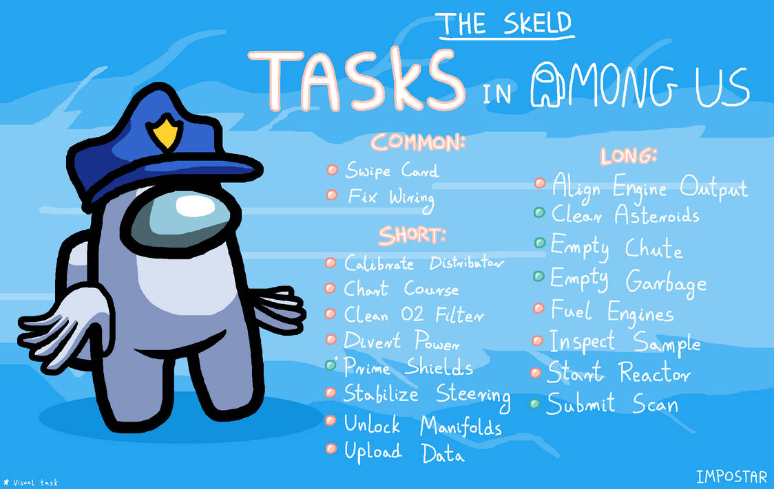 Among Us: The Skeld Tasks by ImpoStar on DeviantArt
