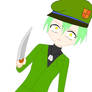 Evil Flippy has a knife