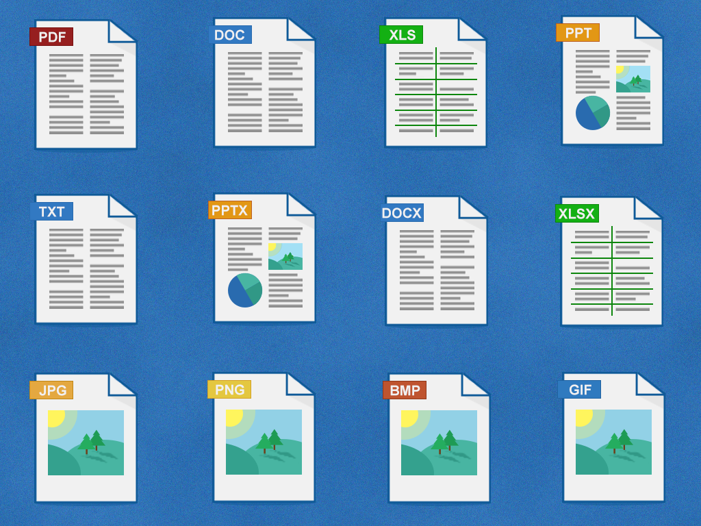 Icons for common file types and documents by superdod on DeviantArt