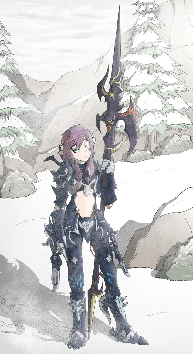 FFXIV snowscape commission