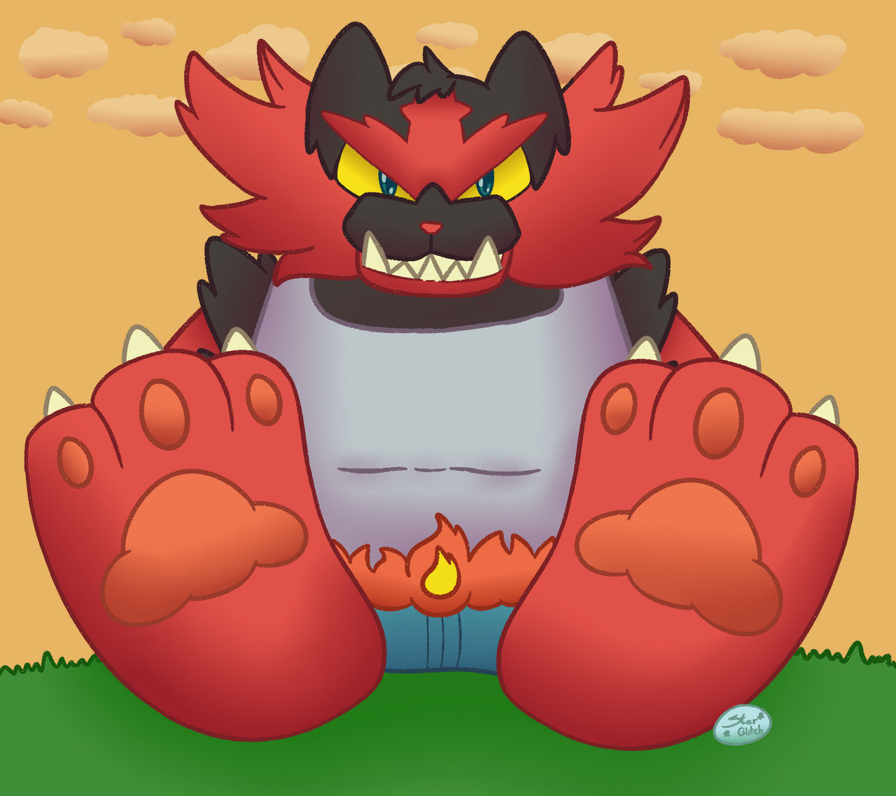 Chibi Incinaroar Incineroar Paws by Star-Glitched on DeviantArt