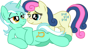 Lyra and Bonbon Vector