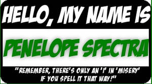 Penelope Spectra's Nametag