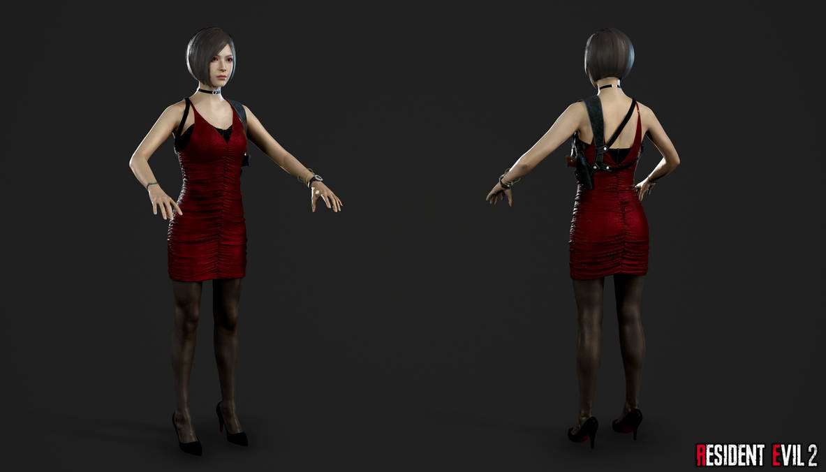 Re 2 Remake Ada Wong Red Dress By Crazy31139 On Deviantart