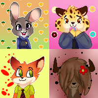 Zootopia Pixel Art Batch