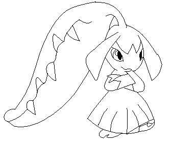 Mawile Lineart 1