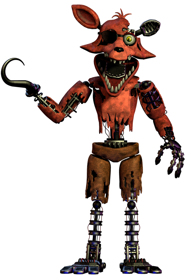 Fnaf 2 Withered Foxy png by Y-MMDere on DeviantArt