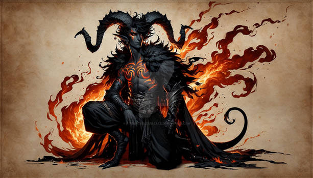 Pic of the Day Tiefling fire wizard