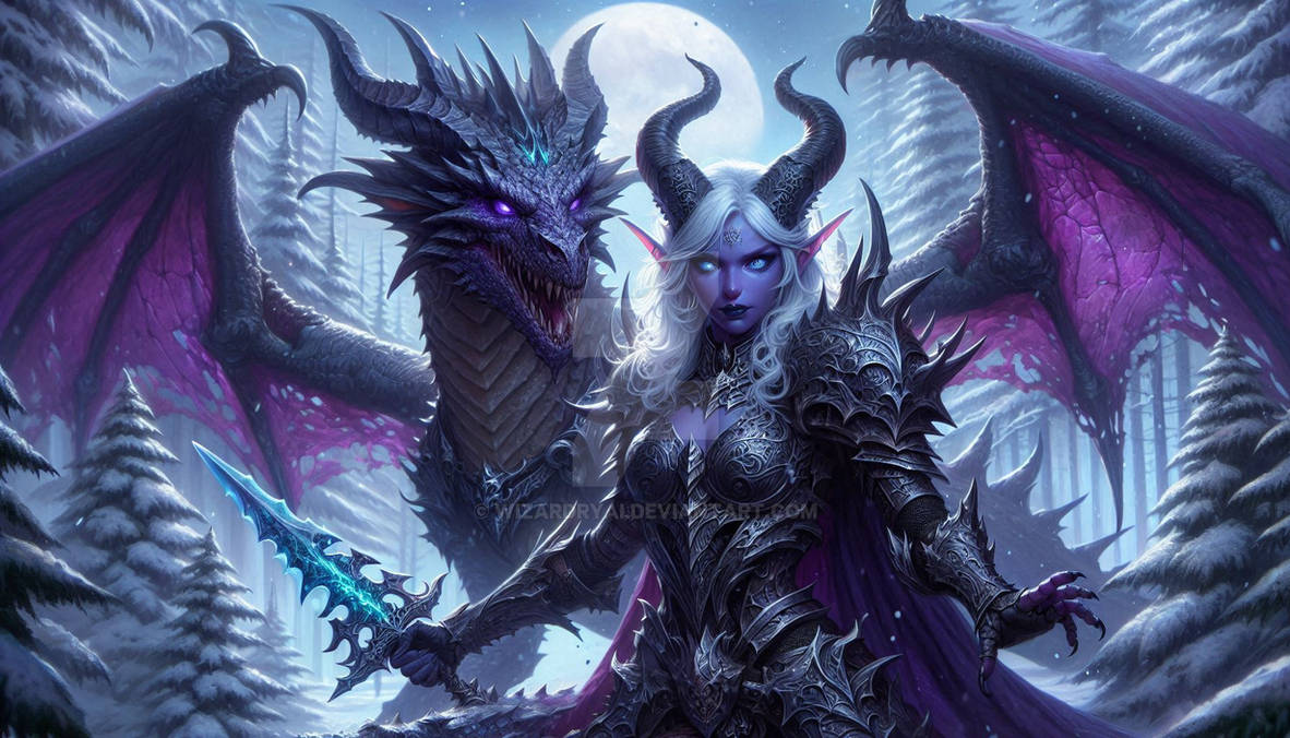 Drow Dragon Rider Anixia #RPG FSF adopt# by WizardryAi on DeviantArt