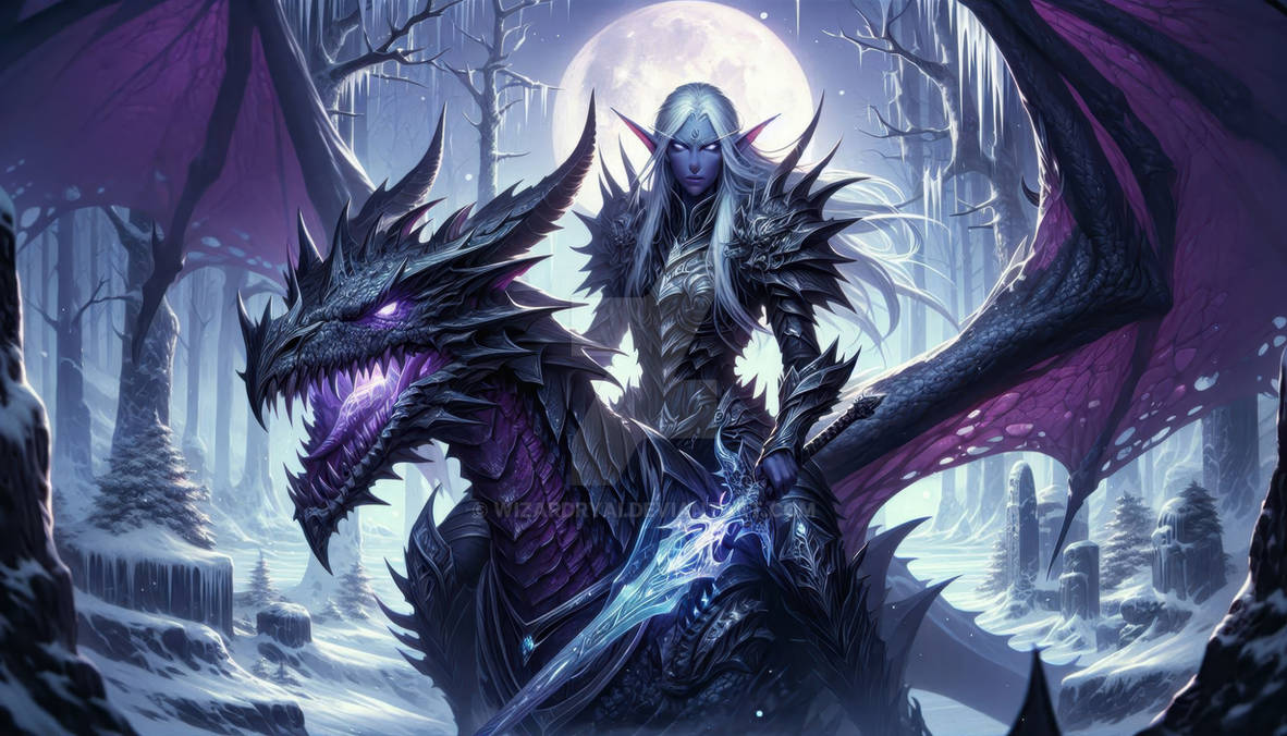 Drow Dragon Rider Baron Ytsiru #Fantasy by WizardryAi on DeviantArt