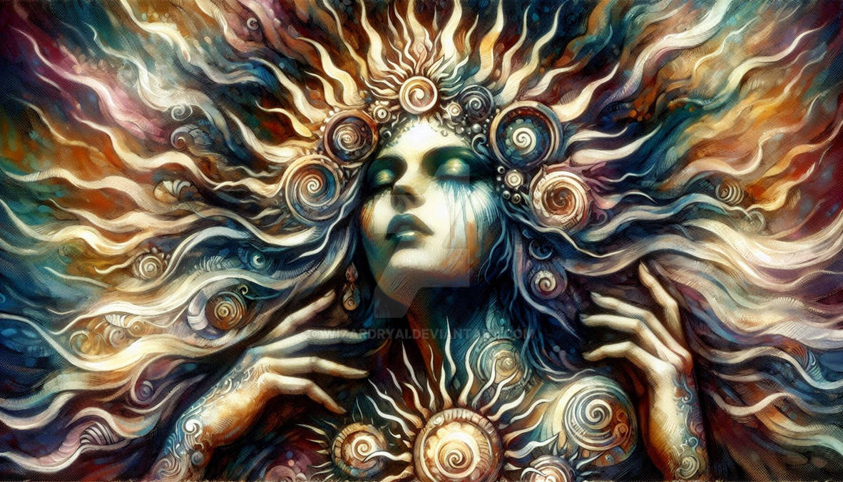 Sun Rune Fantasy sun goddess_Fantasy for Christmas by WizardryAi on DeviantArt