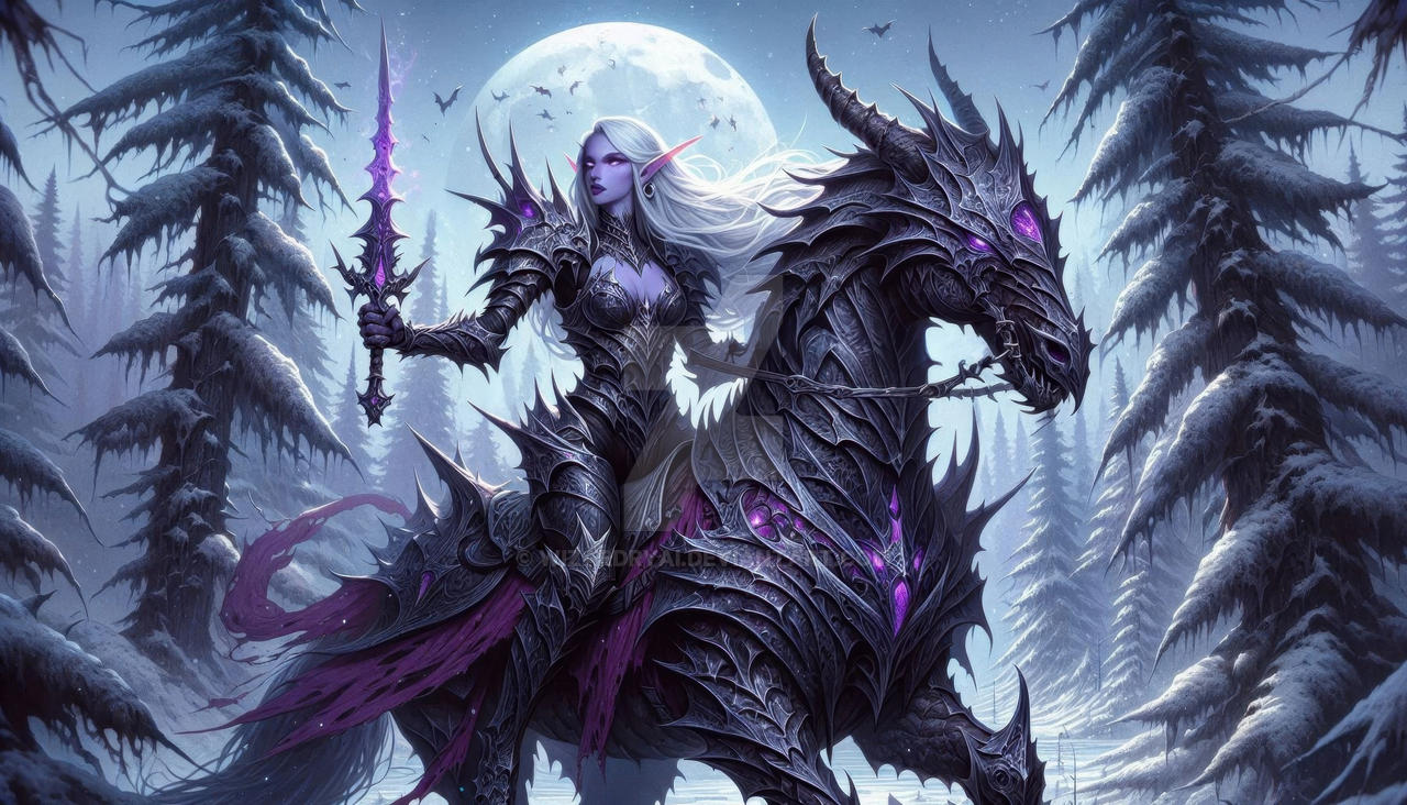 Drow Dragonrider and Sorceress PurpleMoonHouse by WizardryAi on DeviantArt