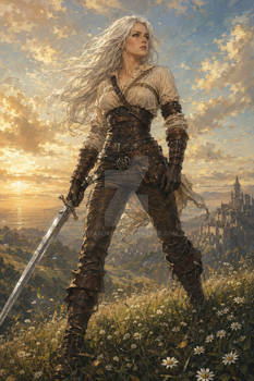 Ciri | The Spider Tower 2 | On the Road | SwordnSorcery by WizardryAiv1