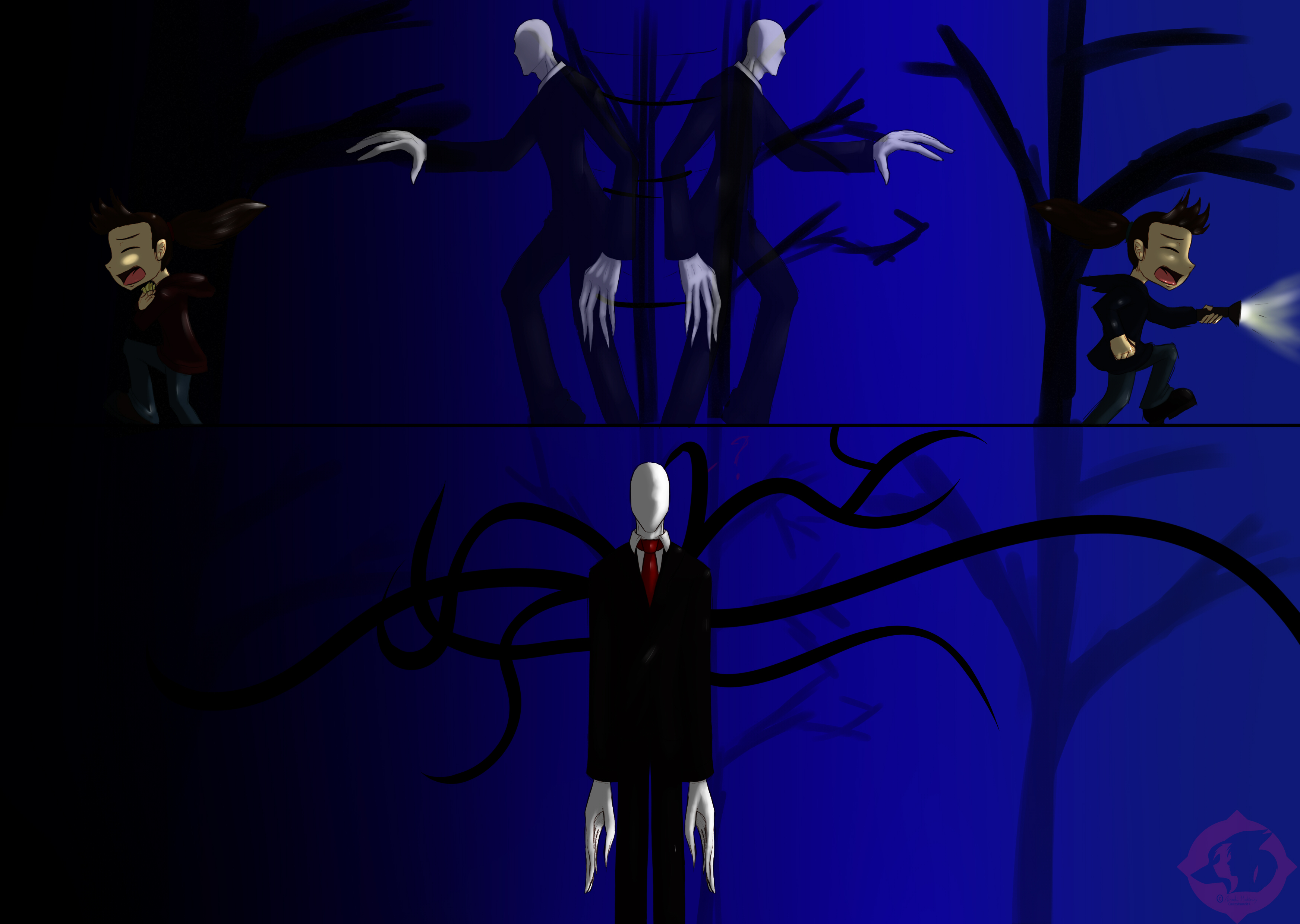 Twins and slenderman 1