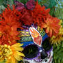 Sacred Heart Sugar Skull Mask - Day of the Dead
