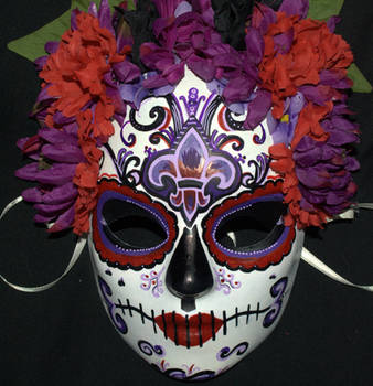 Belly dancer's Sugar Skull Mask 4 by LilBittyFish