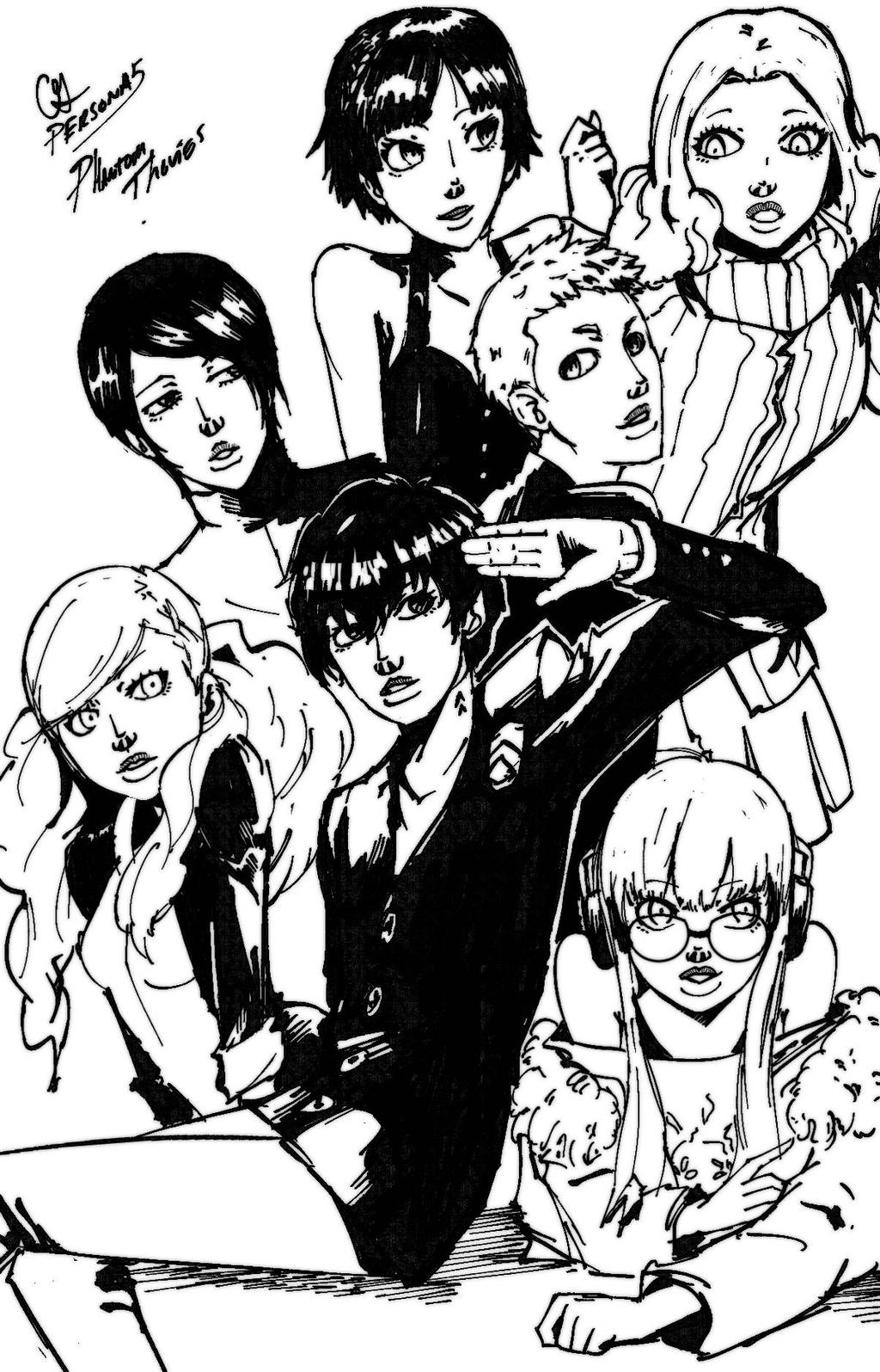 persona 5 phantom thieves by JoyManga on DeviantArt