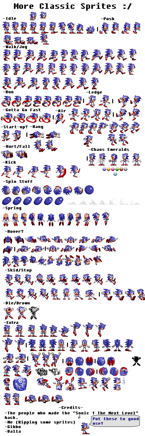 More Classic Sonic Sprites By Pixelmuigio44 On Deviantart