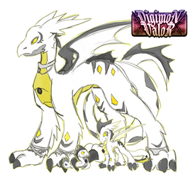 Digimon Valor: The White Dragon by glitchgoat