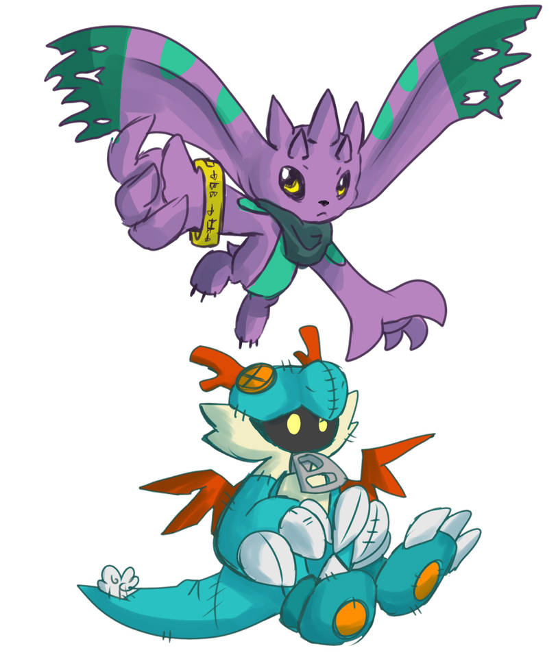 Digifake Week '17 - Days 1 + 2 by glitchgoat on DeviantArt