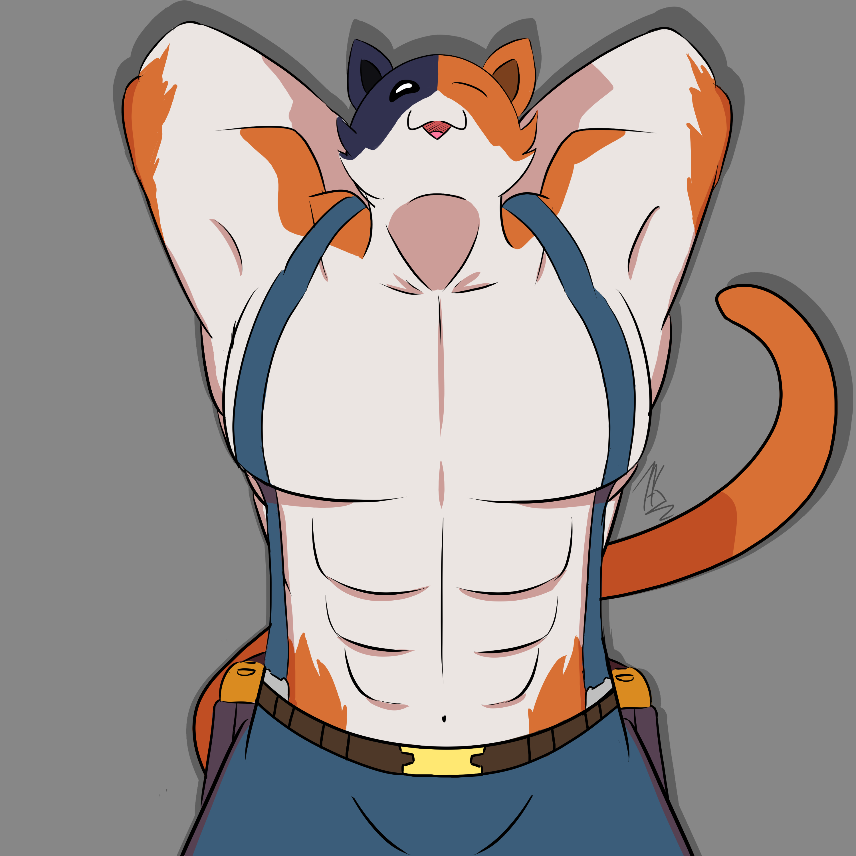 Meowcles Texture Model Meowscles Flex! by Taknocario on DeviantArt