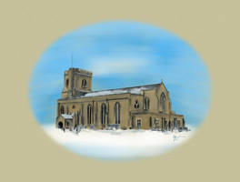 St Marys in Snow