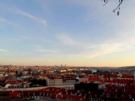 Red rooftops of Prague