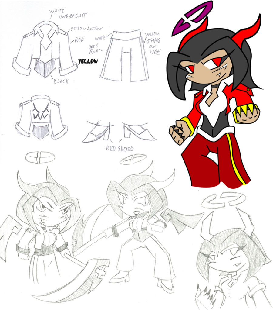 Lucy The Fallen Angel Ref sheet by excelhedge on DeviantArt