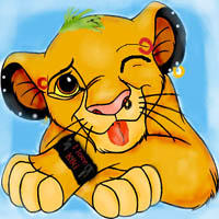 Punk Rocker Simba by LionKingFanClub on DeviantArt