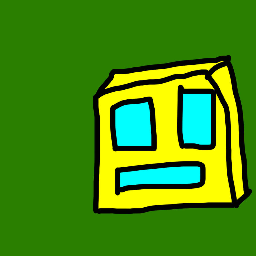 Geometry Dash cube by SpylonTheReal on DeviantArt