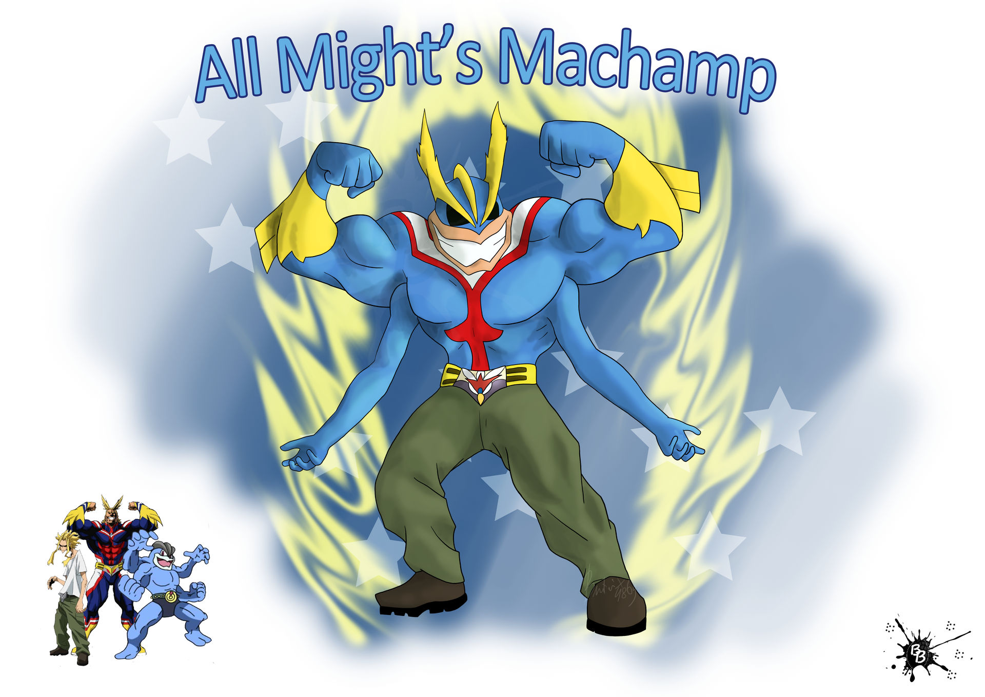 All Might's Machamp by Beatrice-Bartollini on DeviantArt