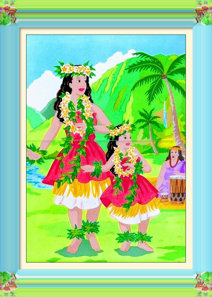 Hula Dancers by FlapperFoxy on DeviantArt
