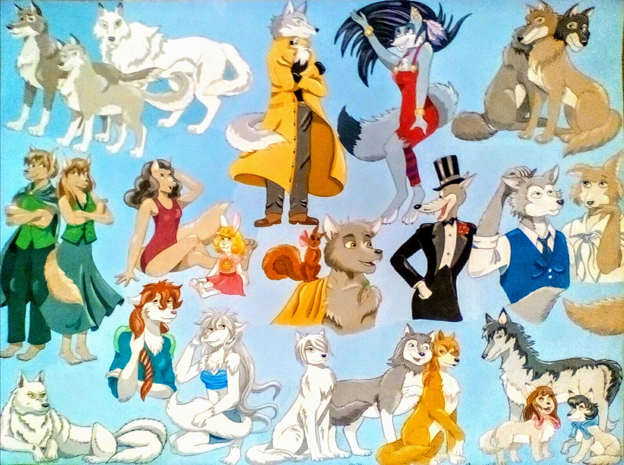 Wonderful Wolf Characters by FlapperFoxy on DeviantArt