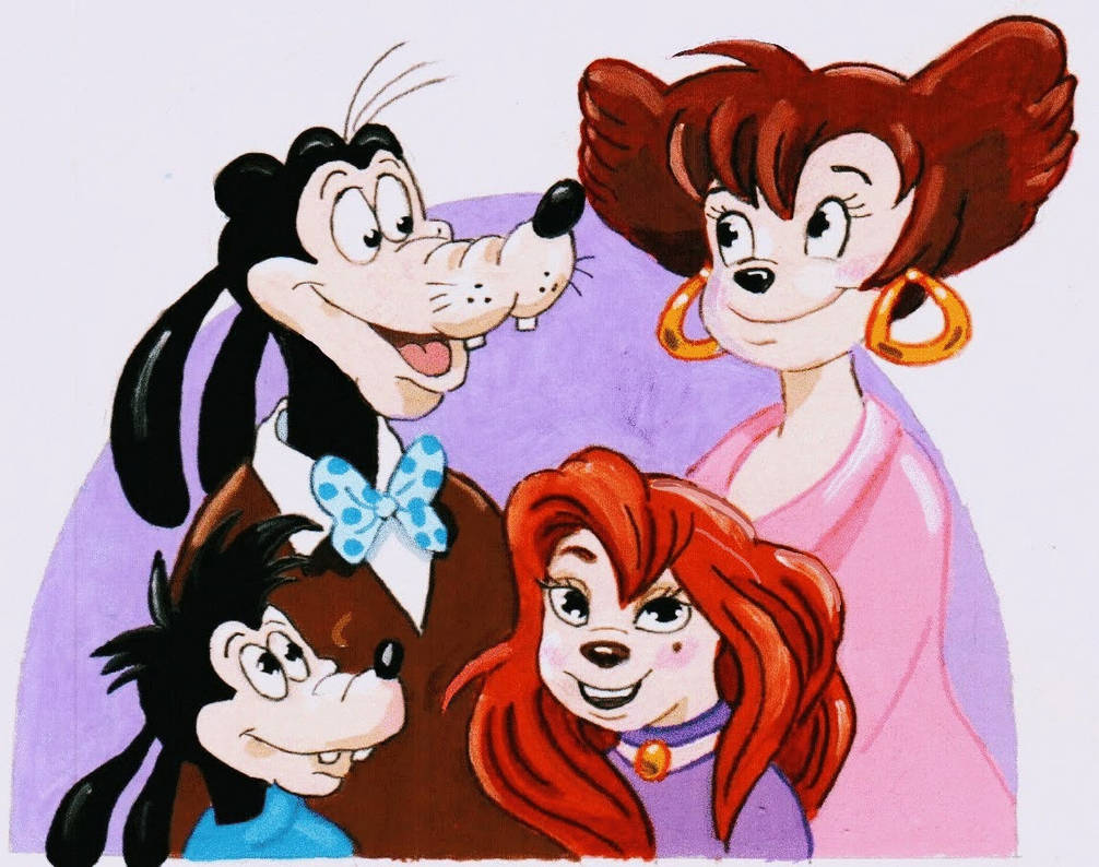 Goofy,Max,Peg,and Roxanne by FlapperFoxy on DeviantArt
