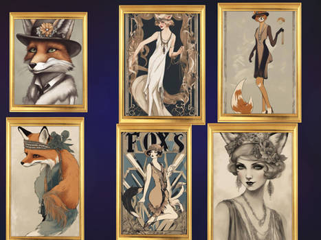 Foxy Flapper Dream Up Collage