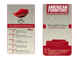 american FURNITURE CARD