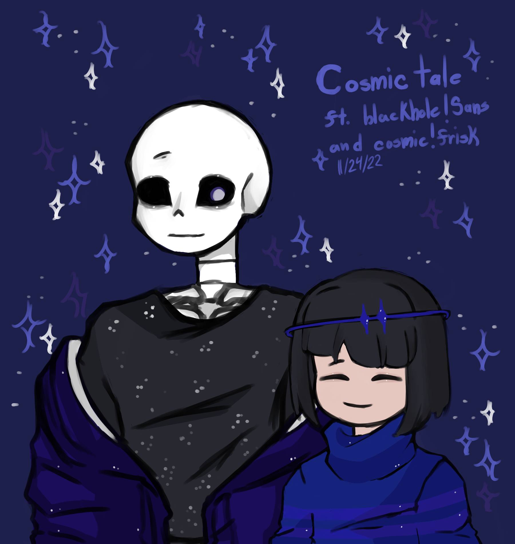 Killer Sans and Chara by ilovesansesmittens on DeviantArt