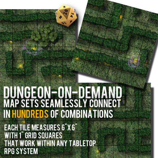 Dungeon-On-Demand Banner for DriveThruRPG.com