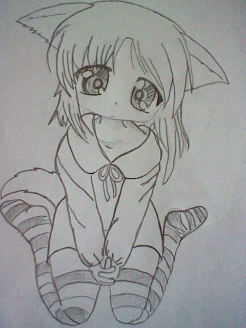 Cute Anime Neko Girl