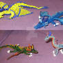 Beaded Elemental Dragons