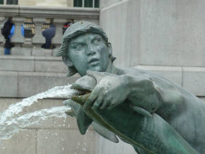 Fountain at Trafalgar Square (Detail)