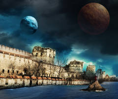 Photo Manipulation of Constantinople City Walls