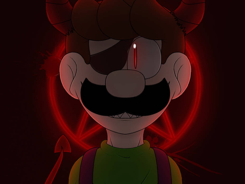 Satanic Theme Satan Luigi (trigger warning: satanic themes) by Abbyloukay on DeviantArt