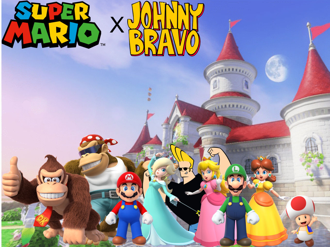 Johnny Test Mario Super Mario x Johnny Bravo by DK64fan1999 on DeviantArt
