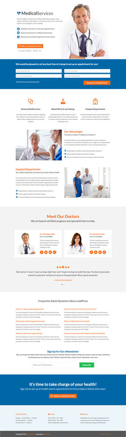 Medical Landing Page