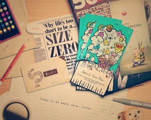 stickynote and bookmark