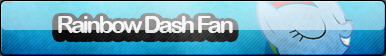MLP Rainbow Dash Fan Button
