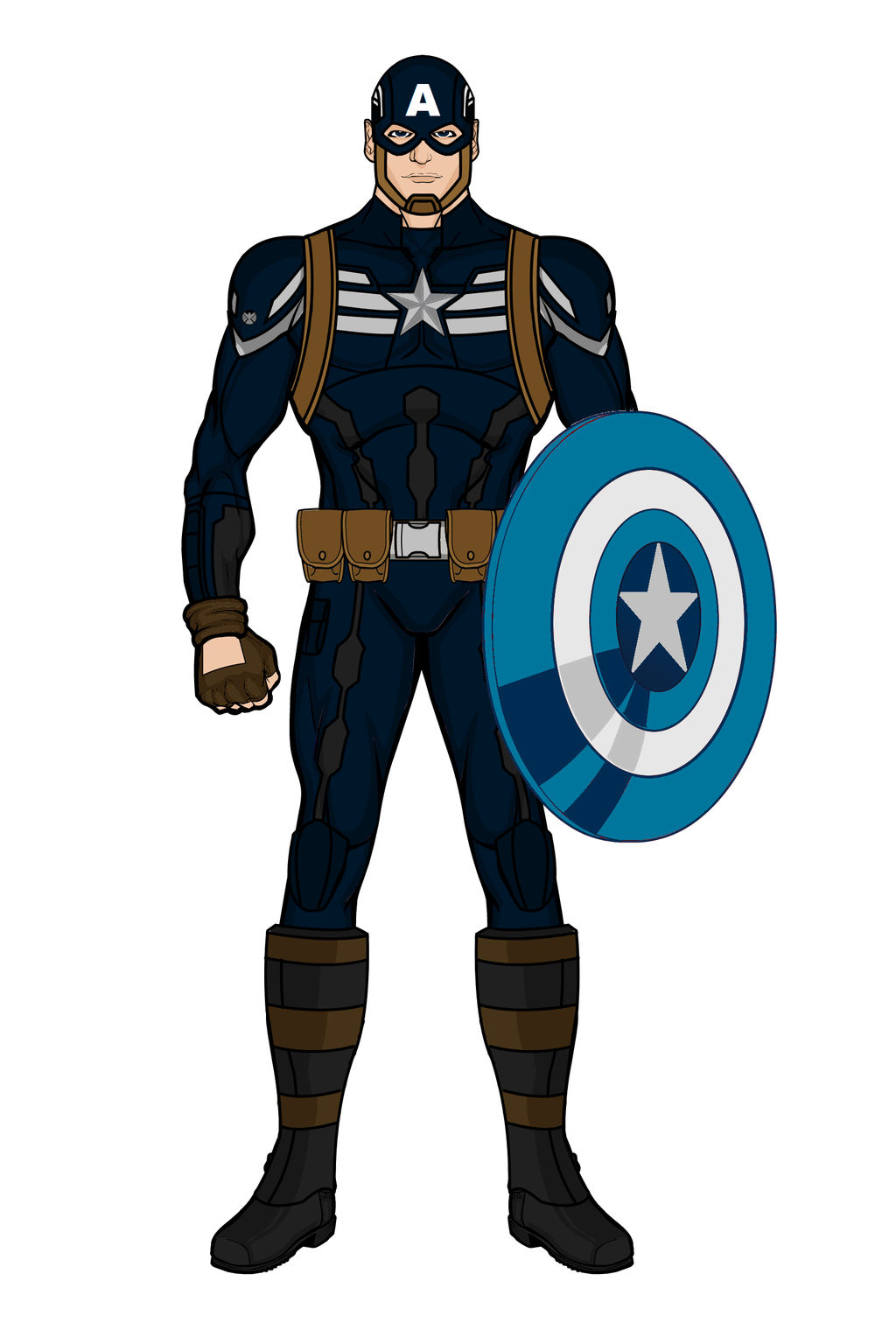 Captain America (Stealth Suit)(Heromachine) by aniartluke82 on DeviantArt