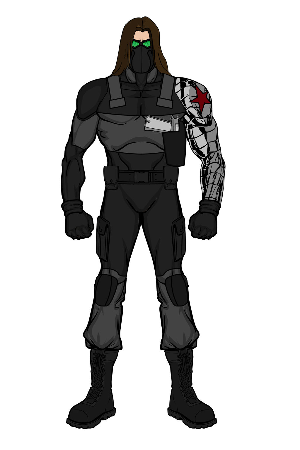 Heromachine Deviantart Bucky Barnes- Winter Soldier (Heromachine) by aniartluke82 on DeviantArt